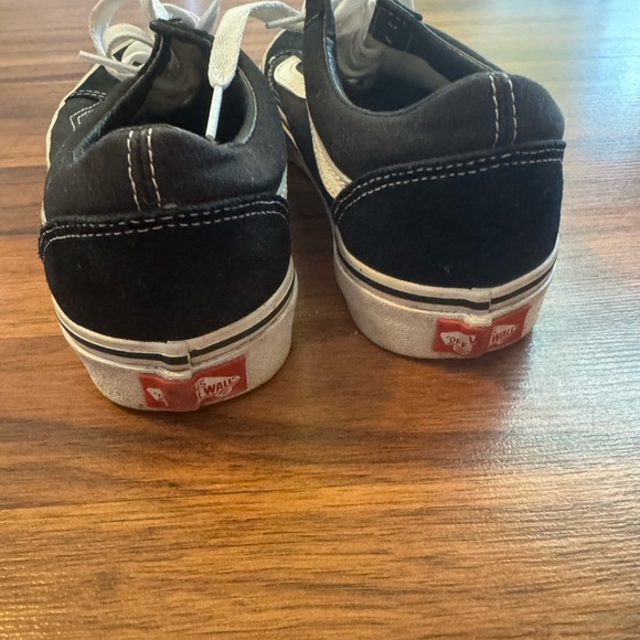 Vans Black and White Old Skool Sneakers - Picture 7 of 7